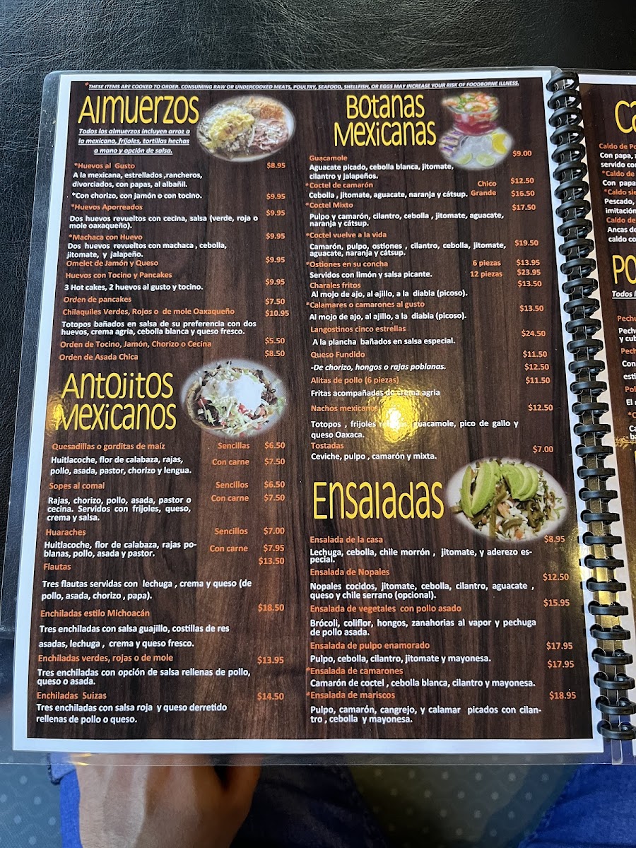 5 Estrellas Restaurante Menu - Image 3