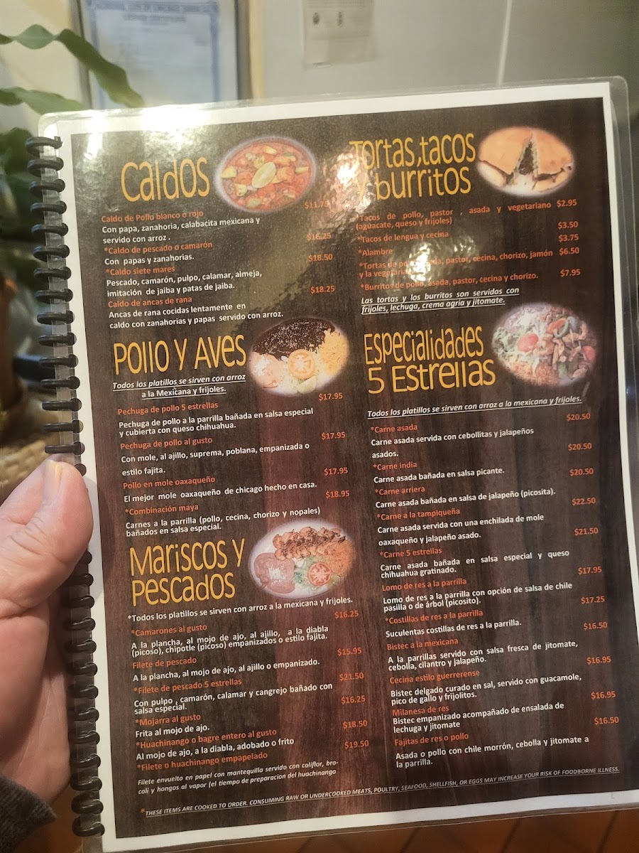 5 Estrellas Restaurante Menu - Image 6